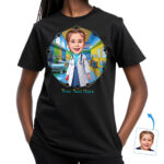 Custom Doctor School Inspiration T-Shirt for Girls - Premium Cotton DTG Personalized Photo Gift to Inspire Young Healers Girl's T-shirts www.customywear.com 4